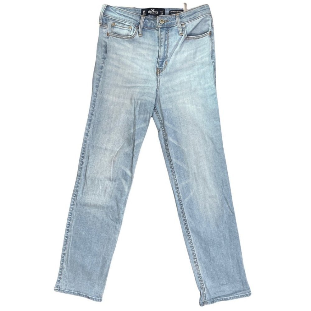 Hollister Light Wash High-Rise Slim Straight W27 L26 Short
